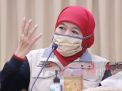 Khofifah Waspadai Resiko Penularan Covid-19 dan Hidrometeorologi