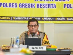 Jelang Pilkada 2024, Polres Gresik Gelar Anev Sitkamtibmas