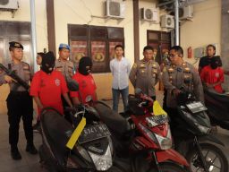 Satreskrim Polres Sampang Tangkap 3 Pelaku Curanmor di 9 TKP