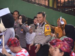 Satlantas Polres Bondowoso Bersama Kaum Difabel, Peringati Harlantas Bhayangkara ke-69