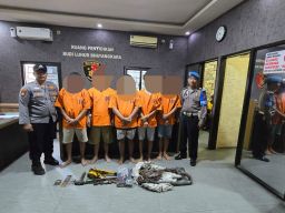 Polsek Asemrowo Bekuk 6 Pencuri Kabel PT. Telkom