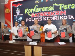 Satreskrim Polres Kediri Kota Tangkap Tersangka Penganiayaan Hingga Meninggal