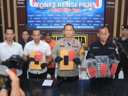 Polres Blitar Kota Bekuk Pelaku Begal Modus Kempes Ban