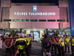 Polres Tulungagung Gelar Patroli Gabungan Skala Besar Jelang Pelantikan Presiden