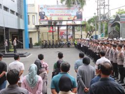 Polres Tulungagung Gelar Apel Siaga Jelang Pelantikan Presiden dan Wapres