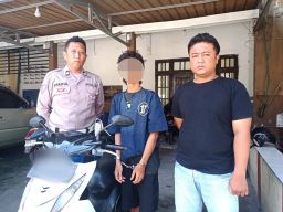 Polsek Kenjeran Ungkap Kasus Curanmor dan Amankan Pelaku Terekam CCTV