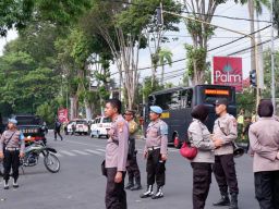 Polres Bondowoso Jamin Keamanan Debat ke 2 Cabup-cawabup
