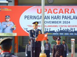 Polres Gresik Gelar Upacara Peringatan Hari Pahlawan, Terus Berinovasi untuk Negara