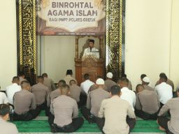 Sambut Bulan Rajab, Polres Gresik Gelar Binrohtal