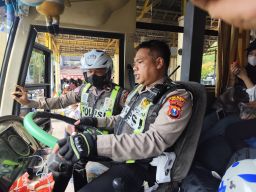 Satlantas Polres Gresik Gelar Operasi di Terminal Bunder Jelang Libur Nataru