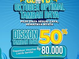 Menjelang Hari Pahlawan, Promo Spesial Hari Listrik Nasional ke-80, Tambah Daya Listrik Diskon 50%