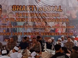 Sat Resnarkoba Polrestabes Surabaya Gelar Bakti Sosial Peringati HUT Reserse ke-78 Tahun 2025