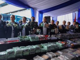 BNN Musnahkan Lebih Dari 300 Kg Narkotika.Hasil Pengungkapan Kasus Di Wilayah Indonesia 