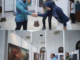 Aries Agung Paewai Tinjau Langsung Karya Siswa di Rolas Art Festival