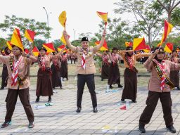 Pramuka Surabaya Pecahkan Tiga Rekor MURI Sekaligus di Stadion GBT, Diikuti Ratusan Ribu Peserta