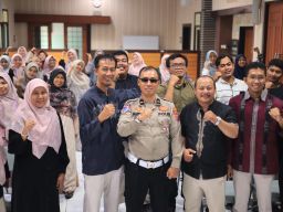 Satlantas Polres Gresik Libatkan Guru Tanamkan Budaya Tertib Berlalu Lintas Sejak Dini