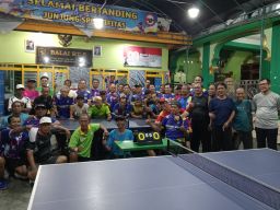 PTM Macan Putih dan PTM S3 Perkuat Solidaritas Lewat Turnamen Tenis Meja Persahabatan