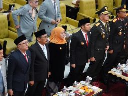 Pangdam V/Brawijaya Hadiri Rapat Paripurna Istimewa HUT ke-81 Kemerdekaan RI di DPRD Jawa Timur