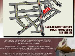 Pengalihan Arus Hari Juang Polri 18–19 Agustus 2026, Cek Rute Alternatifnya!
