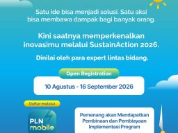 Sambut HPN,PLN SustainAction 2026 Kembali Hadir,Buka Kesempatan bagi Inovasi Berkelanjutan