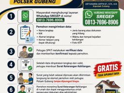 Polsek Gubeng Hadirkan SREGEP, Layanan Surat Kehilangan Cepat, Mudah, dan Gratis