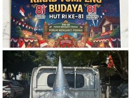 Tumpeng Saklar Jagad Nusantara Karya Bendum MAKI Jatim Hadir Meriahkan Kirab Tumpeng Budaya