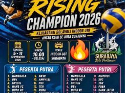 16 Tim Putra dan Putri Ramaikan Surabaya Rising Champion U-18 2026