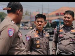 Satlantas Polres Gresik Sisir Blackspot dan Troublespot,Cegah Kecelakaan serta Kemacetan Sejak Dini