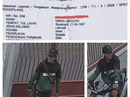 Wajah Terduga Maling Motor di Karangpilang Terekam CCTV,Korban Berharap Polisi Segera Tindaklanjuti