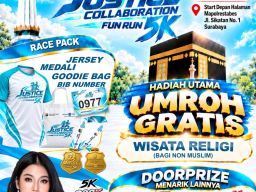 Targetkan 5.000 Pelari, Justice Collaboration Fun Run 5K Siap Meriahkan Surabaya