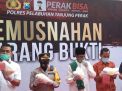 Polres Pelabuhan Tanjung Perak Ungkap Kasus 2020 dan Pemusnahan BB