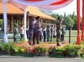 Tegakan Disiplin Prokes, Forkopimda Jatim Pimpin Apel Gelar Pasukan