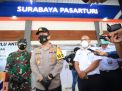 Kapolda Jatim dan Pangdam V Brawijaya Cek Prokes di Stasiun Pasar Turi