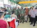 Vaksin Anggota di Tinjau Kapolri dan Panglima TNI Hadapi Mudik Lebaran