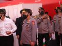 Tinjau Vaksin Massal di HUT Bhayangkara, Kapolri-Panglima dan Menkes