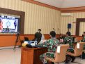 Dankodiklat TNI AL Vicon Rapat Evaluasi Pembinaan Sumber Daya Manusia