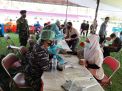 Satu Tim Siswa Pusdikkes Kodiklat TNI AL Dukung Giat Vaksin Masyarakat