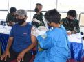 Gelar Serbuan Vaksin ke-2 Kerjasama Pelindo lll dan TNI AL Kodiklatal