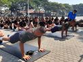 Siswa TNI AL Dikmaba Angkatan XLl/1 Puslatdiksarmil Tes Samapta Akhir