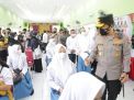 Vaksin Pelajar SMAN 1 Gresik di Tinjau Kapolda Jatim