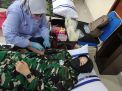 Siswa Puslatdiksarmil Kodiklatal Gelar Donor Darah di HUT TNI AL ke-76