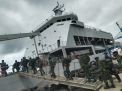 Siswa TNI AL Satdik 3 Kodiklatal Sorong Serpas Menuju KRI Teluk Lada