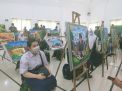 Perwakilan Kodim 0826 Pamekasan Masuk 3 Besar Lomba Melukis di Korem