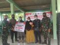 Sejumlah 345 Pedagang Ujungpangkah Terima Bantuan BTPKLW-TNI
