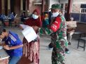 Babinsa Menganti Dampingi Warga Vaksin Tahap 2 di Dusun Bibis