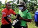 Dandim 0610 Gelar Gowes Bareng Perwira dan Bagikan Sembako ke Petani