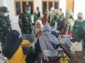 Posramil 0826/12 Kadur Gelar Serbuan Vaksin Dalam Rangka Hari Infanteri dan HUT Kodam V Brawijaya