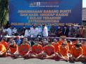 Polres Tanjung Perak Gelar Pemusnahan Barang Bukti Pil Extasi 1.660 dan Sabu 6,5 Kilogram