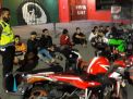 Polres Gresik Razia Balap Liar, Amankan Belasan Sepeda Motor