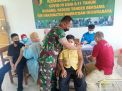 Danramil Tandes Beri Pendampingan Vaksin dan Rasa Nyaman pada Anak